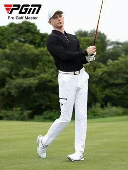 PGM גולף מכנסיים גברים של מכנסיים ספורט Workwear מזדמן ישר מכנסיים גדול בכיס גברים של ביגוד גולף אופנה כל-התאמה