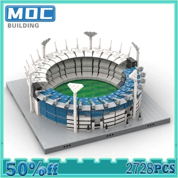 MOC אבני הבניין Melbourne Cricket Ground מודל ארכיטקטורה DIY הרכבה אוסף נוף לעיר לבנים מתנת יום הולדת צעצועים