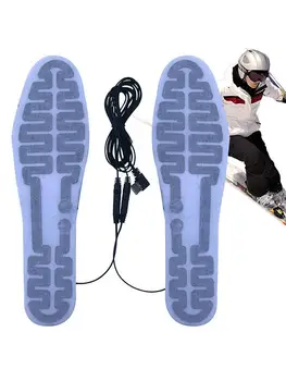 USB מחוממת נעל מדרסים עבור רגליים חשמלי רגל התחממות משטח חם גרב שטיח החורף ספורט תחת כיפת השמיים חימום מדרסים 35-45