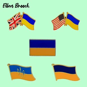 Ukrain דגל סיכה סיכת אמריקה, הממלכה המאוחדת דגל תג סיכה