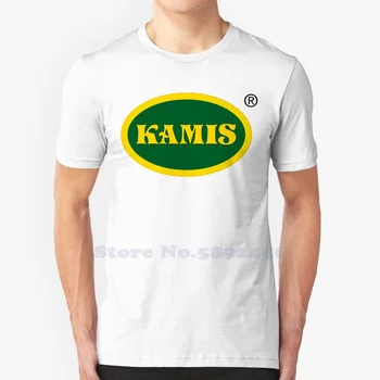 Kamis לוגו מזדמן חולצת העליון גרפי איכותי 100% כותנה Tees