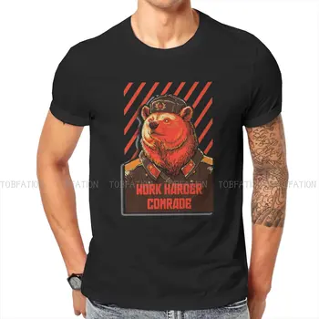 הצבעה הסובייטי דוב מם ייחודי חולצת טי רוסית המועצות CCCP איכותי גרפי יצירתי חולצת שרוול קצר מכירה חמה