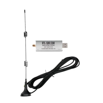 מקלט RTL-SDR הבלוג V3 R820T2 TCXO מקלט+אנטנת HF Biast SMA תוכנה מוגדרת רדיו 500Khz-1766 Mhz עד 3.2 Mhz
