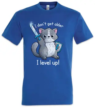 אני לא מבין גדול אני עולה רמה חתול חולצה אוהבת חתולים חתולים משחק כיף גיימר חנון