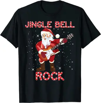 חדש LISTINGNEW! ג ' ינגל בל חג המולד שמח סנטה גיטרה חשמלית חג המולד חולצת טי