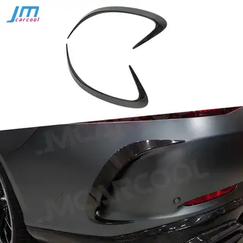 הפגוש האחורי בצד אוורור לקצץ מכסה על בנץ AMG GT43 GT50 GT53 2019-2023 יבש סיבי פחמן / FRP B Style Canards מפצלי