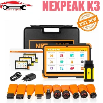 NEXPEAK K3 NEXPEAK k3 מקצועי המכונית והמשאית כלי אבחון עם ECU התכנית, ברור מפרט DTC, DPF, וכו ' pk K1, K2