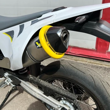 אוניברסלי אופנוע אליפסה פליטה מגן יכול לכסות אופנוע אביזרים סיליקון המשמר שוות
