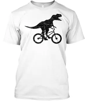 מצחיק Bmx : דינוזאור על אופני Bmx רוכב אופנועים טי-שירט