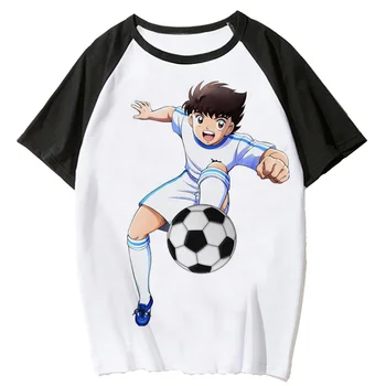 קפטן Tsubasa חולצת נשים מעצב harajuku טי שירט ילדה 2000 harajuku אופנת רחוב בגדים