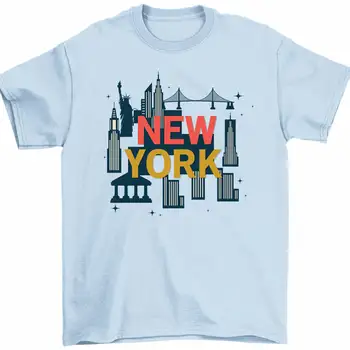 ניו יורק אדריכלות חולצת ניו יורק ציון בניינים העירוני נסיעות