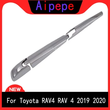 עבור טויוטה RAV4 XA50 2019 2020 ABS כרום אחורי גשם חלון שמשה להב מגב לכסות לקצץ מסגרת מדבקה לרכב סטיילינג 3pcs