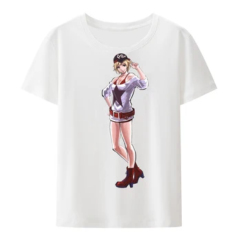 המלך של לוחמי דמויות המשחק אליס גארנט נקאדה כותנה חולצות Camiseta גבר עדכני גרפי Tshirts דפוס לנשימה