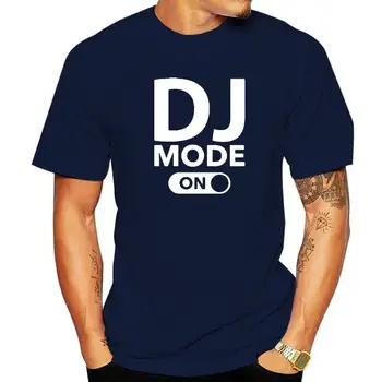 מצחיק DJ מצב על חולצות גרפי כותנה, אופנת רחוב שרוול קצר O-צוואר Harajuku חולצה Mens הלבשה