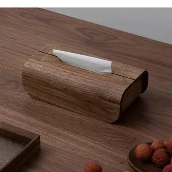 עץ פשוט רקמות תיבת שניתן סוג נייר מגבת מחזיקי מפיות שולחן העבודה הביתי מלבני נייר טואלט, מפיות, קופסאות מדפים
