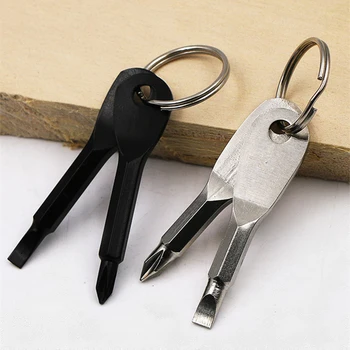 נייד המפתח מברג ביד סט כלים parafusadeira מברג, מפתח טבעת מחזיק מפתחות ריבוי מיני כיס תיקון כלי EDC גאדג ' ט