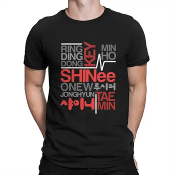 SHINee גברים השילוב החדש חולצת טי לגברים Rgw Shinee צוואר עגול בסיסי חולצה היפ הופ מתנה בגדי אופנת רחוב