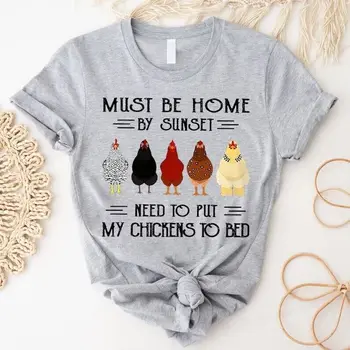 צריך לשים את התרנגולות שלי למיטה החולצה, מצחיק עוף החולצה, עוף המאהב, חולצה עם שרוולים ארוכים
