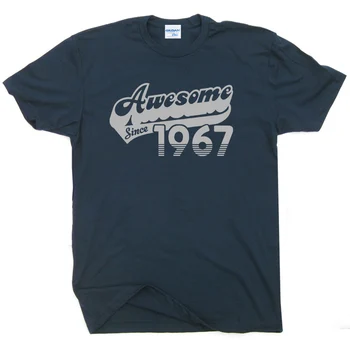 הקיץ חדש כותנה מודפסים או הצוואר מקסימום משלוח חינם 1967 חולצת טריקו מצחיק יום הולדת 50 מתנות Mens בציר גרם חולצות קלאסי