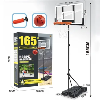 165cm גודל בוגר ניידים למגורים כדורסל לעמוד כדורסל מסגרת כדורסל אימון ספורט תחת כיפת השמיים צעצועים