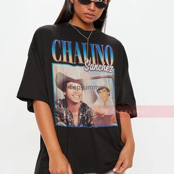 Chalino סאנצ 'ז וינטאג', רטרו שנות ה-90 חולצה Corridos מקסיקני ולנטין Elizalde סול Viera מוסיקה החולצה