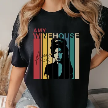 איימי ויינהאוס רטרו וינטג ' נחמה צבעים חולצה מצחיק מוסיקה עבור אתה והחברים אוהד 2023