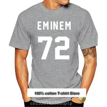 אמינם-Camiseta בלנקה קון espalda estampada פארא גבר, camisa פורמלי דה algodón divertida, 72 