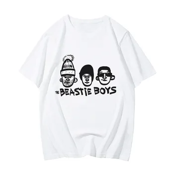 Beastiee בנים להקות חולצות גברים מינימליסטי קו גרפיטי Tshirts 100% כותנה תחושה של עיצוב טי-שירט האביב והקיץ