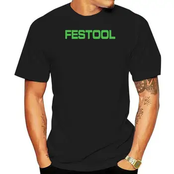חדש Festool כלים הלוגו של גברים שחורים חולצות בגדי גברים משלוח חינם העליון טי להדפיס חולצה נוער קיץ חורף מעיל בגדים מקסימום