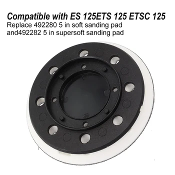1pcs ליטוש דיסק שיוף משטח תחליפים 5 אינץ ' עבור Festool ES125 ETS 125 ETSC 125 EQ סנדרס ליטוש כלים ואביזרים