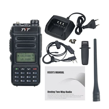 2 סטים של ה-UV88 מכשיר קשר VHF UHF רדיו 8W VHF UHF מקלט-משדר w/ Earbud לעסקים נהגים