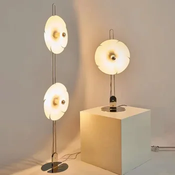 נורדי רטרו פרח מנורת רצפה יוקרה משפחה מודרנית הסלון חדר השינה הוביל יצירתיות דקורטיביים עומד אור